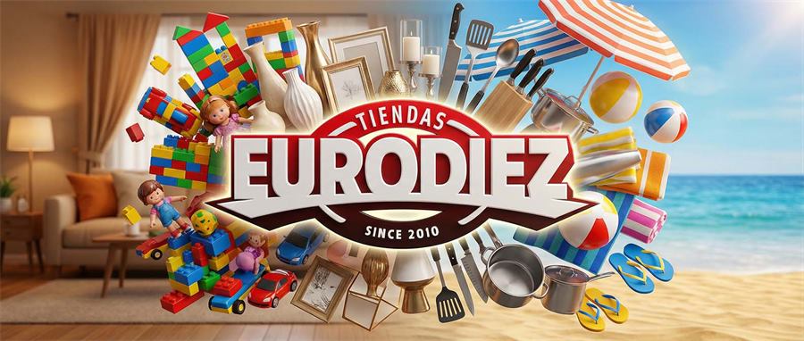 Juguetes, decoración, menaje y artículos de playa de Tiendas Eurodiez