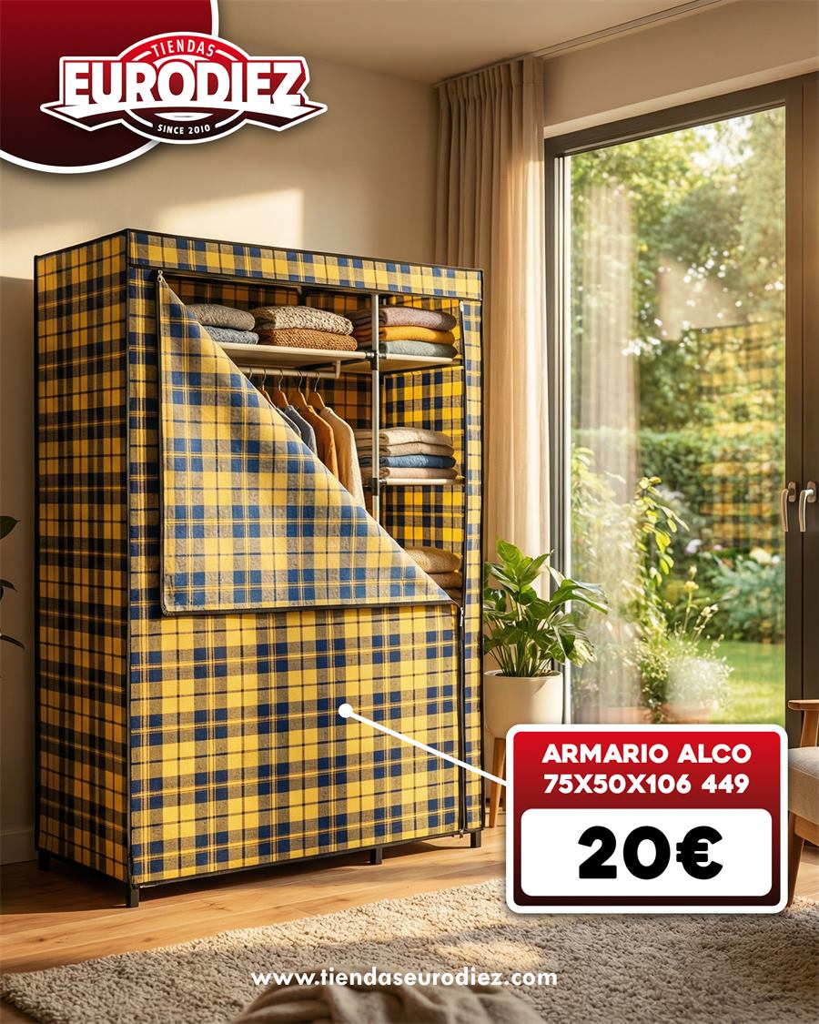 Armario de tela Alco de cuadros
